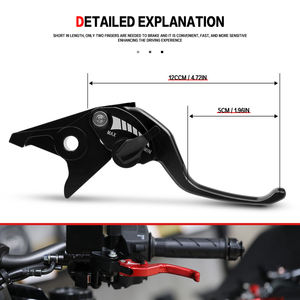 Pour <span class=keywords><strong>CL500</strong></span> CL300 <span class=keywords><strong>2023</strong></span> 2024, levier de frein et d'embrayage court à 2 doigts réglable en aluminium CNC, fabriqué en Chine continentale - Product Image 4