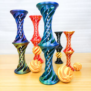 Nouveau jouet anti-stress en forme de cône spiralé à traversage, cône <span class=keywords><strong>impossible</strong></span>, décoration de bureau, cadeau, mini cône spiralé imprimé en 3D, jouet de bureau anti-stress - Product Image 5