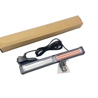 Lumière de travail LED COB pour voiture, 72W, lumière d'avertissement, barre lumineuse, jaune ambre, clignotante, lumière de secours, lampe stroboscopique, camion