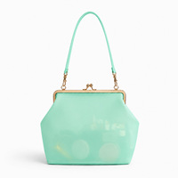 Sac à bandoulière transparent en gelée coloré avec fermeture éclair, style occidental, tendance, nouvelle collection printemps-été, sac de plage pour femme