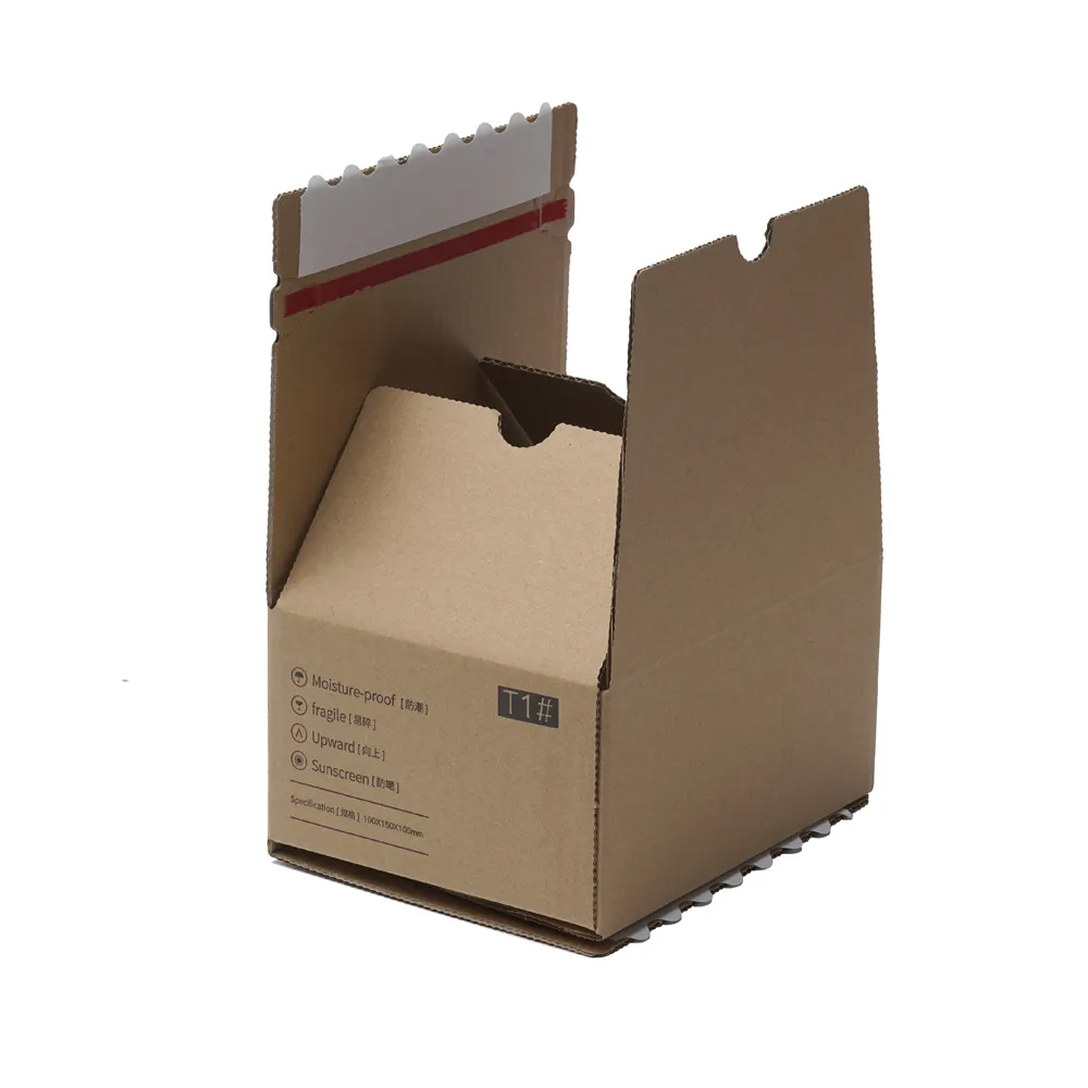 Scatole di cartone ondulate pieghevoli con cerniera personalizzata FBB scatole di cartone economiche e facili da usare