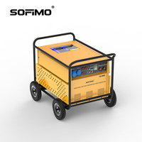 Une centrale électrique portable durable, silencieuse et sans fumée, alimente votre chantier de construction en plein air en remplacement des générateurs à combustion