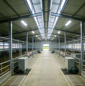 Endüstriyel Modern Tasarım Prefabrik Çelik Yapı Yetiştirme Deposu Tavuk Kümesi Kümes Hayvanları Çiftliği Domuz Ahırı ZHILIAN STEEL - Product Image 5