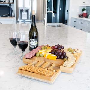 Plateau de fromages et de charcuterie en bambou naturel de haute qualité - Product Image 6