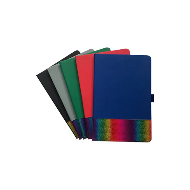 80 hojas de cuadernos portátiles de Pvc coloridos de Pu, cuaderno de promoción fabricado A5, útiles escolares