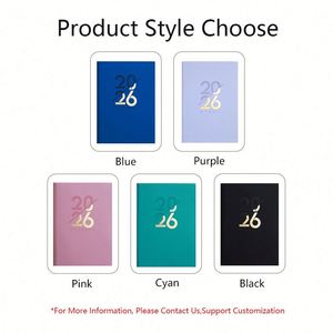 2026 Custom A5 Notebook with Logo Daily Planner <b>Journal</b> Agenda Notebook Featuring Leather Cover - Product Image 6