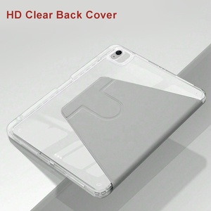 Rõ ràng Acrylic đứng trường hợp đối với <span class=keywords><strong>iPad</strong></span> 11 10/2024 Pro 11 inch/không khí 6 5 10.9 inch/Mini 7 360 xoay đứng bìa với chủ bút chì - Product Image 6