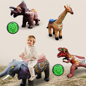SL Models 2024 Kids Animal Ride-on Jurassic <b>Dinosaur</b> PVC Plush Figure Toy for Children Ages 5-14 Unisex - Product Image 1