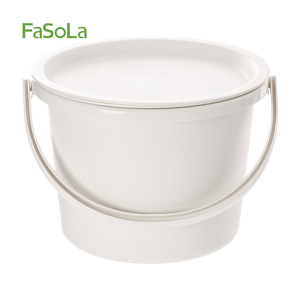 FaSoLa Household Bucket With Lid Thickened Plastic Washbasin Set For Dormitory Use - Product Image 5