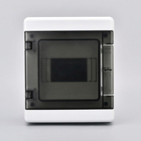 Boîte de distribution électrique Lihon HAF-6WAY 6 voies 8 prises 380V, ABS PC, étanche à la poussière, isolée, avec couvercle transparent