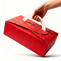 Boîte en carton pliable avec impression UV, boîte cadeau de luxe pour les fêtes, emballage de Noël, impression personnalisée du logo, boîte à pizza, boîte de boulangerie
