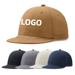 Gorras SnapBack con logotipo personalizado de alta calidad, gorra de ala plana, gorras lisas personalizadas de ala corta, gorras de baile con cierre de hip hop para hombre