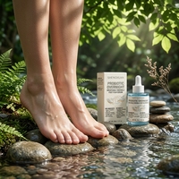 Sérum invisible pour les pieds à base de probiotiques fermentés, best-seller, avec peptide de cuivre et acide hyaluronique 5D, lotion respirante pour les pieds