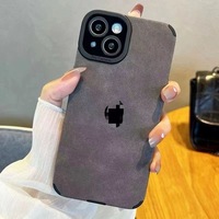 Étui de téléphone souple en cuir PU TPU de luxe BAILI Factory pour iPhone 16E 13 Mini 11 ProMax 8 Plus, protection antichoc en cuir d'agneau