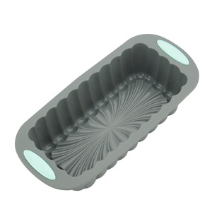 Moules de cuisson en silicone rectangulaires à 6 cavités, sûrs pour les aliments, ensembles de moules à gâteaux, plaque à gâteau chiffon carrée bicolore, pour la cuisson de donuts et de pains - Product Image 5