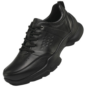 Zapatos Casuales de Cuero Vacuno Genuino para Hombre, Punta Redonda, Suela de Goma, Entresuela de EVA, Aumentan la Altura, para Todas las Temporadas - Product Image 4