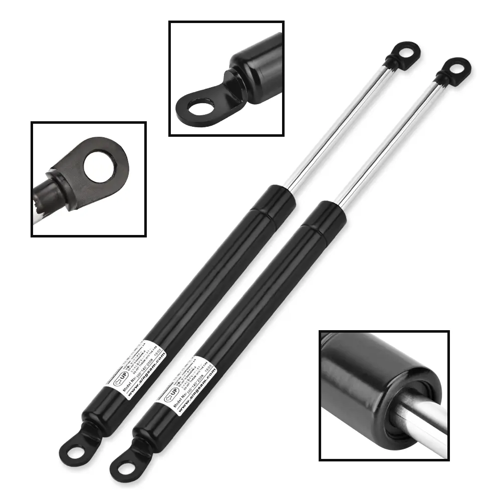 Mola de gás 18mm Diâmetro do tubo 8mm Diâmetro de haste 285mm Comprimento de extensão 90 tempos 450N Lift Gás Spring Struts