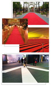 Gân 100% polyester hiện đại kim đấm không dệt triển lãm đám cưới cảm thấy thảm sàn và thảm - Product Image 6