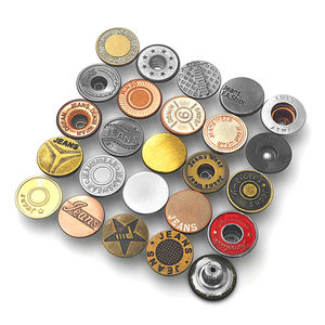 KUNSHUO Bouton Usine Vintage Logo Denim Acier Inoxydable Fer Laiton Métal Jean Bouton et Rivets Boutons Personnalisés pour Jeans - Product Image 4