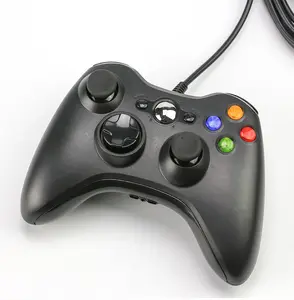 批发高品质有线键盘游戏手柄适用于Xbox 360游戏控制器操纵杆PC支持Windows7/8/10游戏配件