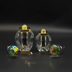 Venta directa de fábrica regalos de boda señora árabe vacío cristal Attar botellas vidrio Perfume aceite botellas 3ml 6ml 10ml 12ml