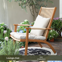 Chaise de balcon au design moderne Meiqi, chaise de jardin d'extérieur, cadre en alliage d'aluminium de haute qualité, rotin PE résistant aux intempéries, portable