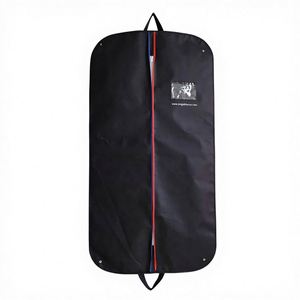 Black Fashionable Eco-Friendly Handled <b>Garment</b> <b>Bags</b> Clear Window for Suit Jacket Shirt Coat Dresses Storage Travel Protection - Product Image 1
