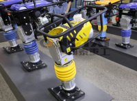 Pilonneuse compacteuse industrielle portable à essence et diesel pour l'entretien routier