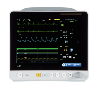 Professionele veterinaire multi-parameter monitor met optionele <span class=keywords><strong>ECG</strong></span>, SPO2, NIBP, RESP, TEMP - Product Image 2