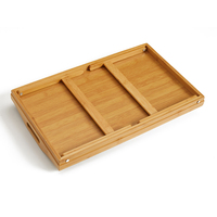 Natural House Vente de gros Table-plateau de lit en bambou avec pieds pliants Ordinateur portable de service pliable et portable Petit-déjeuner Plateau de lit