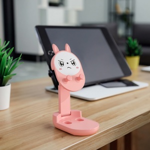 Support de téléphone de bureau, style dessin animé mignon, cœur de fille, cadeau pour étudiant, adapté aux tablettes, téléphones, diffusion en direct, ornements créatifs - Product Image 6