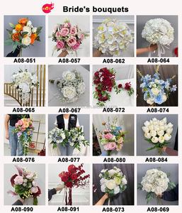 SMOOTH Vente en gros <span class=keywords><strong>de</strong></span> bouquets <span class=keywords><strong>de</strong></span> <span class=keywords><strong>mariée</strong></span> artificiels faits à la main, personnalisés, <span class=keywords><strong>de</strong></span> haute qualité, naturels, roses, blancs, bleus, pour la <span class=keywords><strong>mariée</strong></span> - Product Image 4
