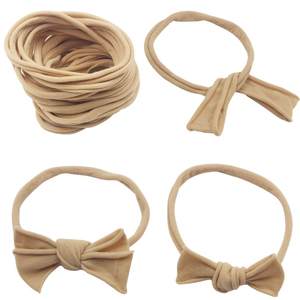KIMMY Thin DIY Bowknot Tan Hair Accessories Nylon Hairband <strong>Headband</strong> for <strong>Baby</strong> Elastic - Product Image 2