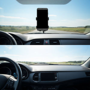 Db Windshield Mount Cradle Suction <b>Cup</b> Phone <b>Holder</b> <b>For</b> <b>Car</b> Dashboard Mobile Device Black - Product Image 2