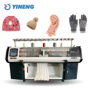 New model double system automatic jacquard flat knitting machine computerized flat knitting machine /Textile machinery