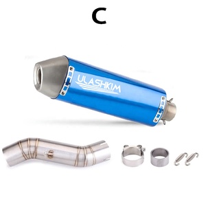 Pot d'échappement complet pour moto HONDA NX400 NX500, section intermédiaire de transfert, silencieux d'échappement modifié - Product Image 3