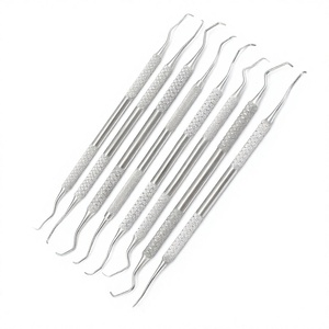 Juego de Instrumentos Quirúrgicos Dentales Manuales de Acero Inoxidable: Elevadores de Levantamiento de Senos, Curetas Periodontales, Herramientas para Cirugía de Implantes - Product Image 2