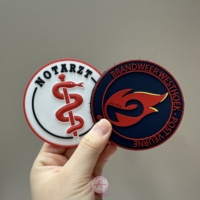 Pas de minimum de vêtements 2D/3D patchs de logo en caoutchouc de silicone souple coudre sur les vêtements Patch en PVC personnalisé