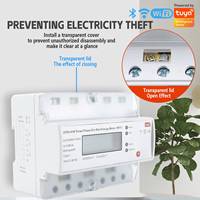 3P Tuya WiFi monophasé 80A Comptage intelligent de l'énergie Protection intelligente contre les fuites de surtension Smart Life