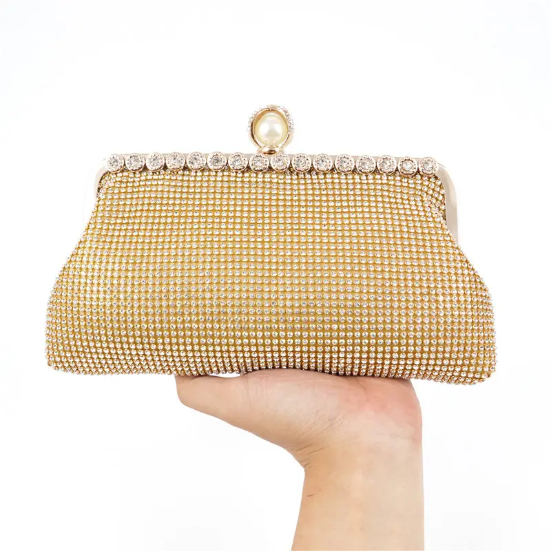 Guangzhou Gionar – sacs à main de soirée géométriques pour femmes, pochette d'oreiller en satin strass, pochettes de fête perlées, nouvelle collection 2022