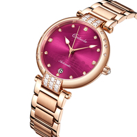 Caluola Luxuriöse Sport-Damenuhr Schlichter Charme Mode Analog Automatisch Mechanisch Saphirglas 5ATM Edelstahl