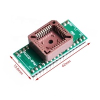PLCC32 a DIP32 PLCC44 a DIP40 USB Universal programador IC adaptador probador enchufe para TL866CS TL866A G540 SP300