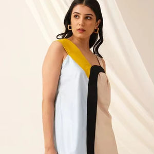 เสื้อเบลาส์2025ผู้หญิงผ้าวิสคอส/ผ้าฝ้ายเนื้อบางสีล้วนสำหรับฤดูร้อน - Product Image 1