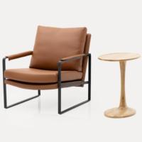 Fauteuil de designer italien JINYU, fauteuil de salon en tissu de luxe marron pour salon et hôtel, fauteuil de détente haut de gamme
