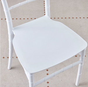 เก้าอี้รับประทานอาหารแบบวางซ้อนกันได้เก้าอี้เรซิ่นสำหรับงานแต่งงานทำจากวัสดุ PP - Product Image 6