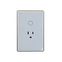 JOEY US Prise Intelligente Wi-Fi en Verre Trempé pour Maison Connectée, Interrupteur Mural Tactile Sans Fil Neutre, Contrôle à Distance par APP, Compatible Google Alexa