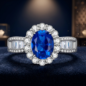 Bagues KIVORA pour femmes, style statement, brillantes, en argent sterling 925, pavées de mini-moissanites, pour fêtes, pour hommes et femmes - Product Image 3