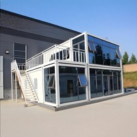 Vente en gros directe YK Maison conteneur 3D en kit, structure en acier robuste, unité préfabriquée commerciale polyvalente