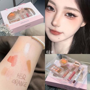 Nouveau Coffret Maquillage de Voyage Mini 6 Pièces/Set Brillant à Lèvres Fard à <span class=keywords><strong>Joues</strong></span> Fard à Paupières Tout-en-Un, Kit Cadeau Cosmétique Mignon pour Filles et Femmes - Product Image 3