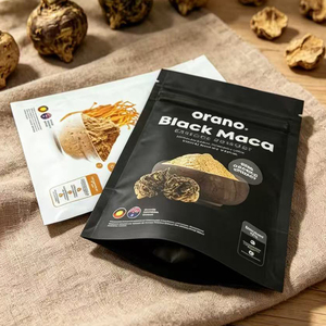 Custom Printing Matte Laminated Small Stand Up Resealable Zipper Pouch Food Grade Packaging <b>Bag</b> For Dry Powder - Product Image 5